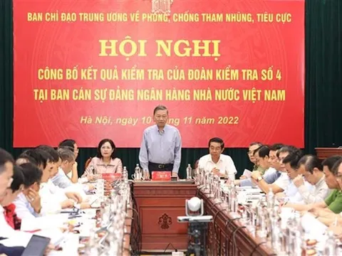 Công bố kết quả kiểm tra tại Ban cán sự Đảng NHNN Việt Nam