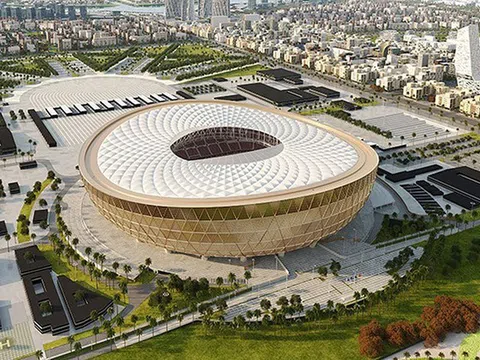 Bên trong sân vận động dát vàng phục vụ World Cup 2022