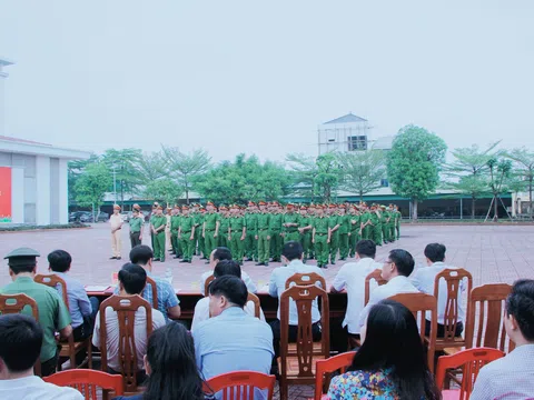 Công an huyện Yên Thành tổ chức lễ ra quân tấn công, trấn áp tội phạm