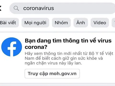 Facebook cập nhật tính năng giúp người dùng Việt Nam theo dõi chính xác diễn biến virus corona