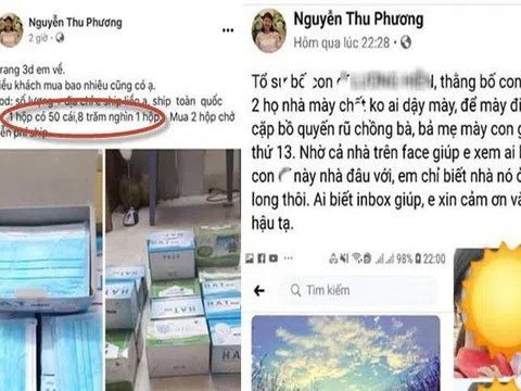 Bị nhắc vì bán hộp khẩu trang y tế 800 ngàn, Facebooker vu vạ khách quyến rũ chồng