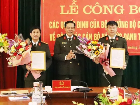 Hà Tĩnh có Tân Thủ trưởng cơ quan Cảnh sát điều tra, An ninh điều tra