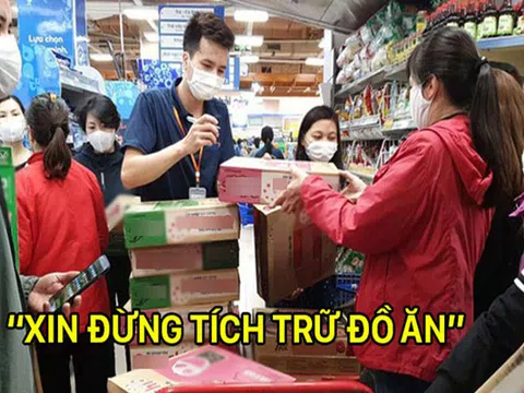 Bộ Y tế: Xin đừng tích trữ đồ ăn, hãy tin tưởng vào y tế!