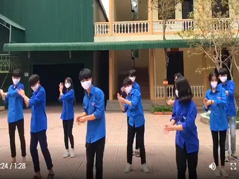 Học sinh Nghệ An nhảy "Ghen Cô Vy" tuyên truyền phòng chống dịch