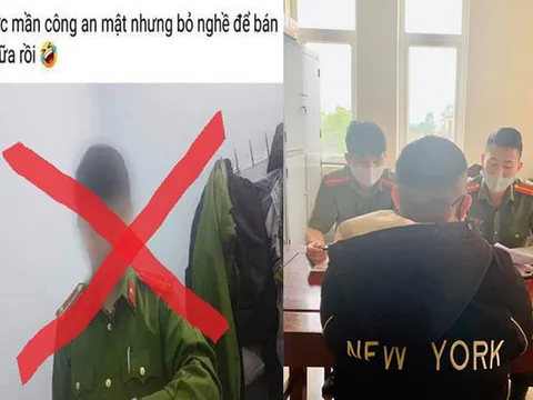 Nghệ An: Mặc cảnh phục chụp ảnh "câu like", nam thanh niên bị phạt 1 triệu đồng