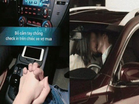 Thấy bồ và chồng quấn quýt trên ô tô mình mới mua, vợ nhếch mép cười: "Cứ thoải mái đi"