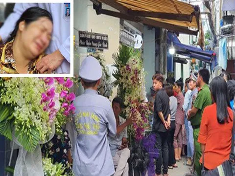 Vừa sinh con 2 ngày, mẹ đau đớn nằm băng ca về nhìn mặt con trai đầu tử nạn vì bị cây đè trúng ở sân trường