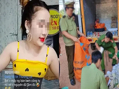Cơ sở sản xuất kem trộn, bột tắm trắng của hot girl livetream bị công an “sờ gáy”, thu giữ trị giá lên đến 100 triệu đồng