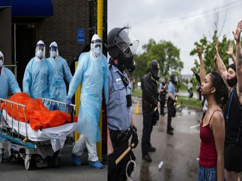 Hai cuộc khủng hoảng giằng xé nước Mỹ: Covid-19 và bạo lực cảnh sát