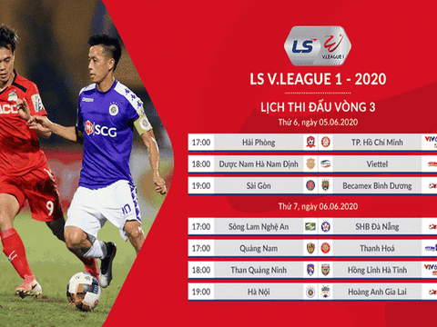 V-League 2020 trở lại: TPHCM làm khách Hải Phòng, Nam Định tiếp đón Viettel