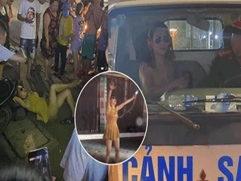 Gái xinh “Chill” theo nhạc ngoài đường giữa đêm bị công an bế lên phường khóc lóc: “Em tưởng đang ở đảo Hawaii”