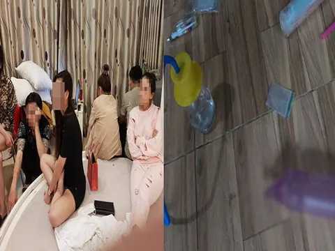 Nhóm nam nữ phê ma túy trong phòng trọ, có cả nhiều đồ chơi tình dục
