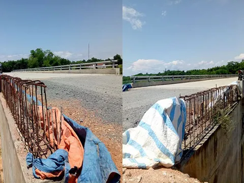 Nghệ An: Nơm nớp lo sợ qua cầu Khe Su thi công dang dở