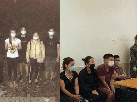 Đêm khuya, hàng chục người vượt biên trái phép vào Việt Nam