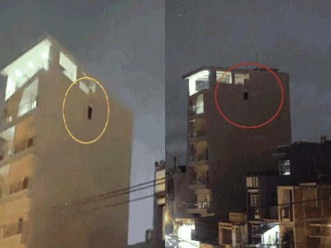 Bất ngờ phát hiện người đàn ông lơ lửng bên ngoài tòa nhà 7 tầng, tư thế tử vong gây ám ảnh