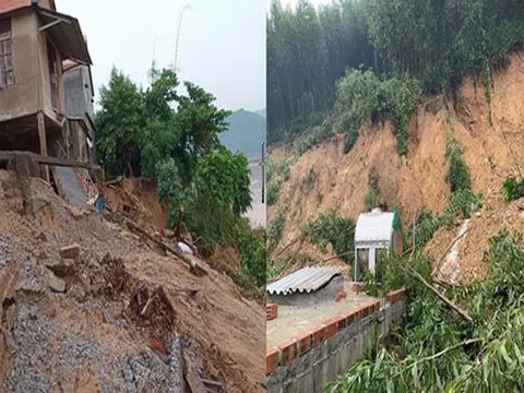 Quảng Bình: Núi Ba Cồn bị sạt lở vùi lấp nhà, hàng trăm người dân tháo chạy trong đêm