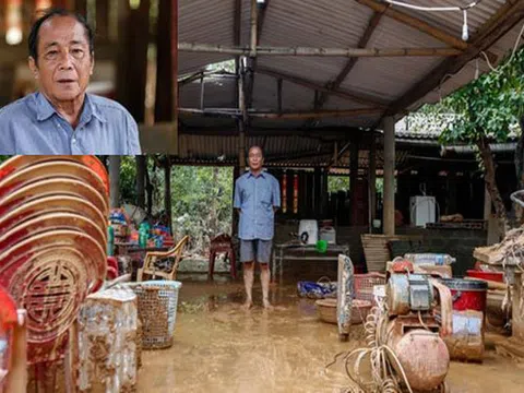 "Anh hùng chân đất" cứu 100 người trong trận "đại hồng thủy" lịch sử ở Quảng Bình: Ngày nhịn đói đi cứu người, đêm về ông cháu ôm nhau ngủ trên thuyền tránh lũ