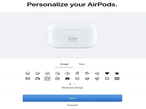 Apple mở dịch vụ khắc biểu tượng cảm xúc lên vỏ AirPods cho khách hàng