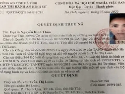 Hà Tĩnh: Truy nã đối tượng mua bán trái phép chất ma túy