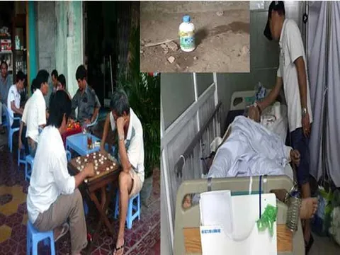 Uống thuốc diệt cỏ tự sát vì thua cờ tướng