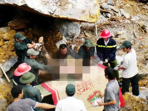 Cực nóng: Sập mỏ đá Công ty Trung Hải (Nghệ An) khiến 2 người thương vong